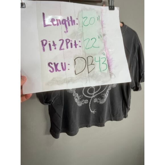 Free People Girl Dangerous Womens M Howdy Graphic Boho T Shirt Casual Western - Picture 4 of 10